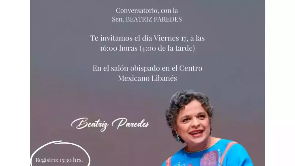 Beatriz Paredes estuvo en Puebla