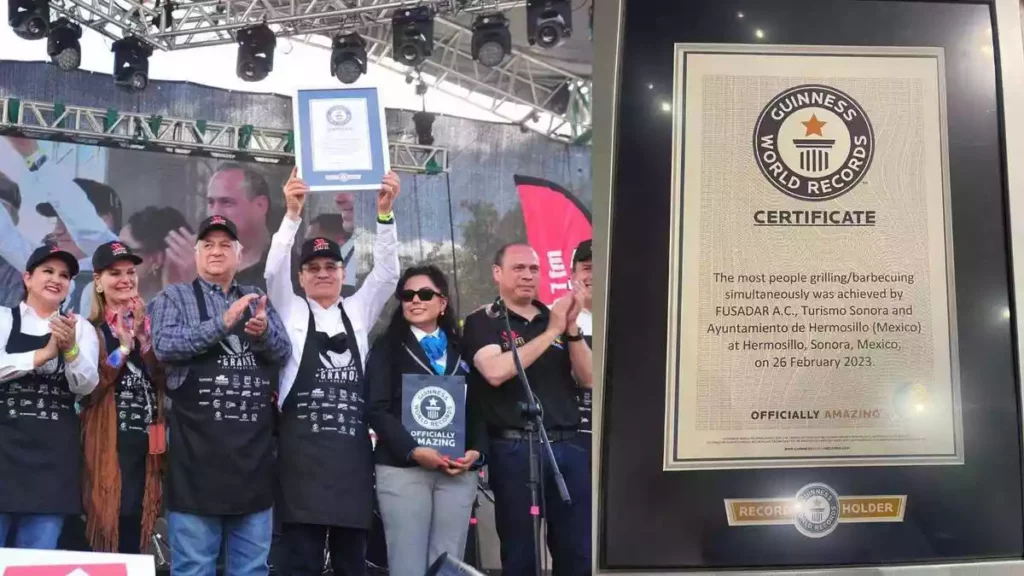 En Sonora se armó la carnita asada y gracias a eso, ganamos un nuevo Record Guinness