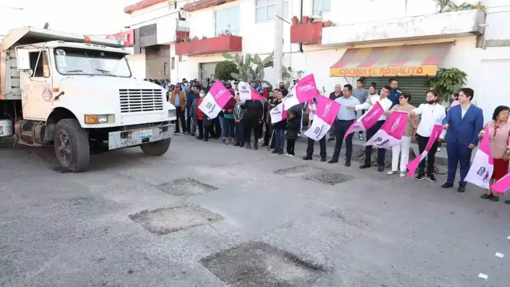 Programa de bacheo Puebla 2023