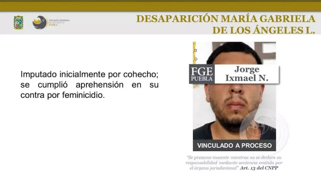 Jorge Ixmael: Ya fue imputado por feminicidio en Puebla