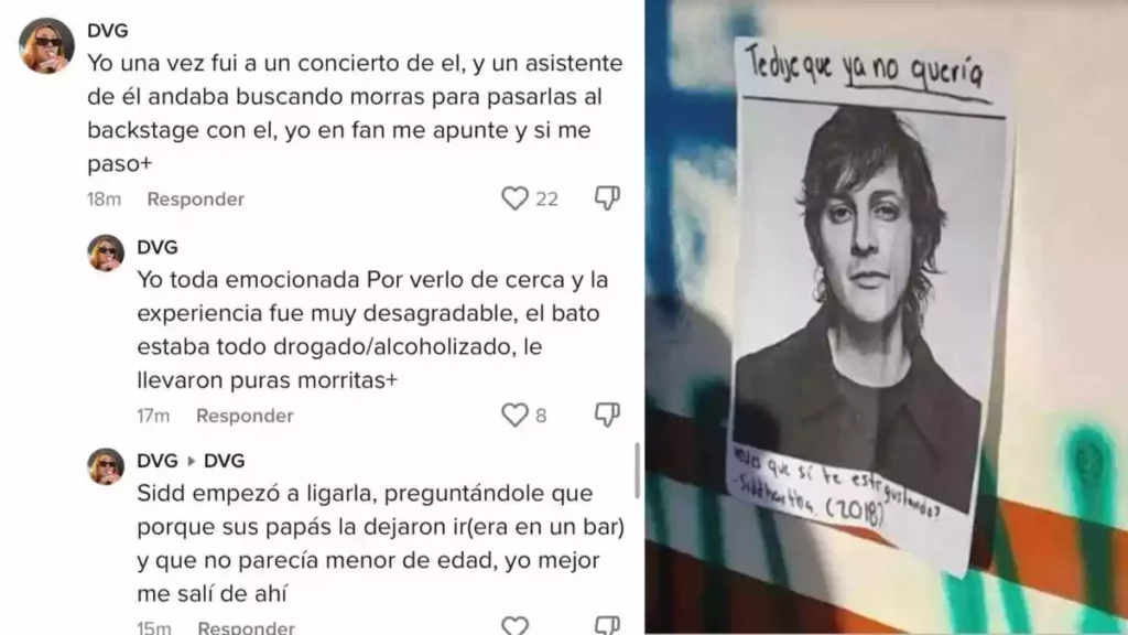 Apareció una foto de Siddartha en un tendedero de CDMX, lo señalan de abuso sexual