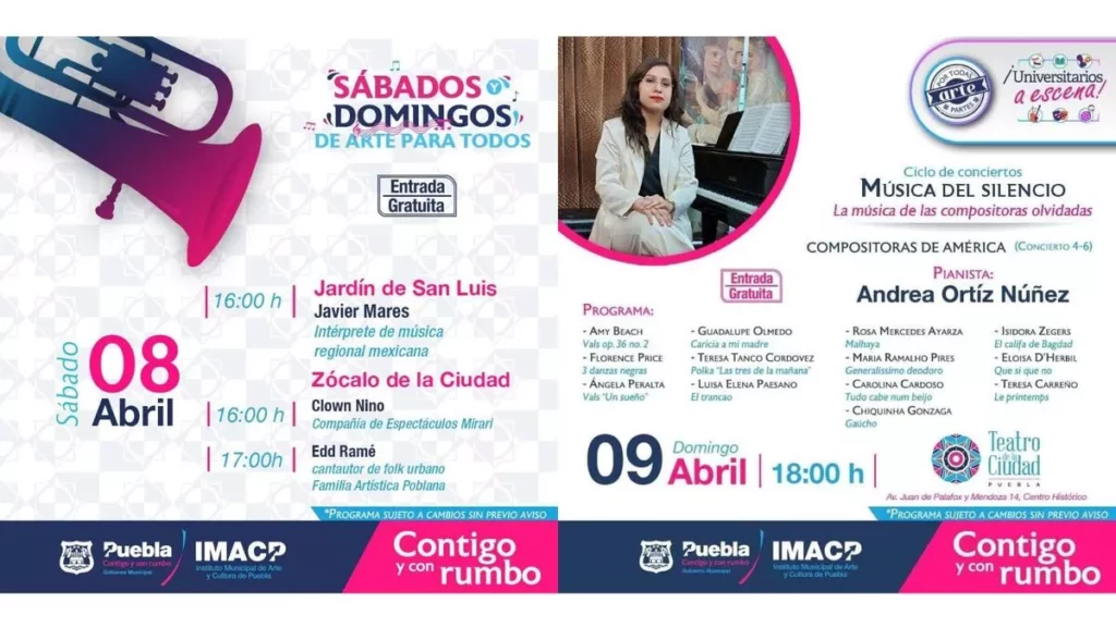 Fin de semana de arte y cultura en Puebla