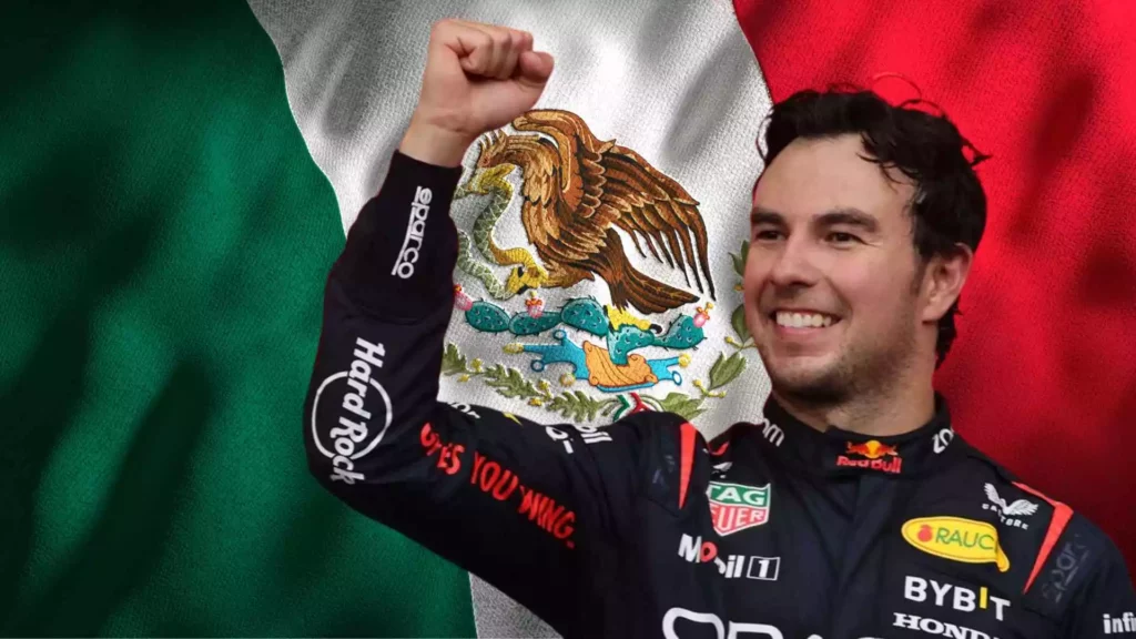 Checo Pérez volvió a hacer sonar el himno nacional mexicano en un GP