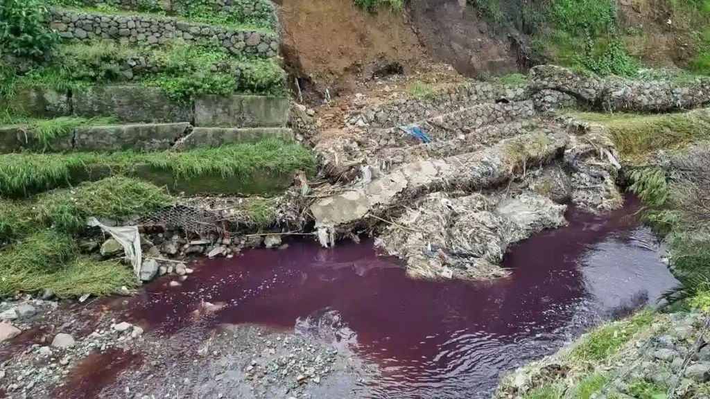 Río Alseseca repleto de contaminantes