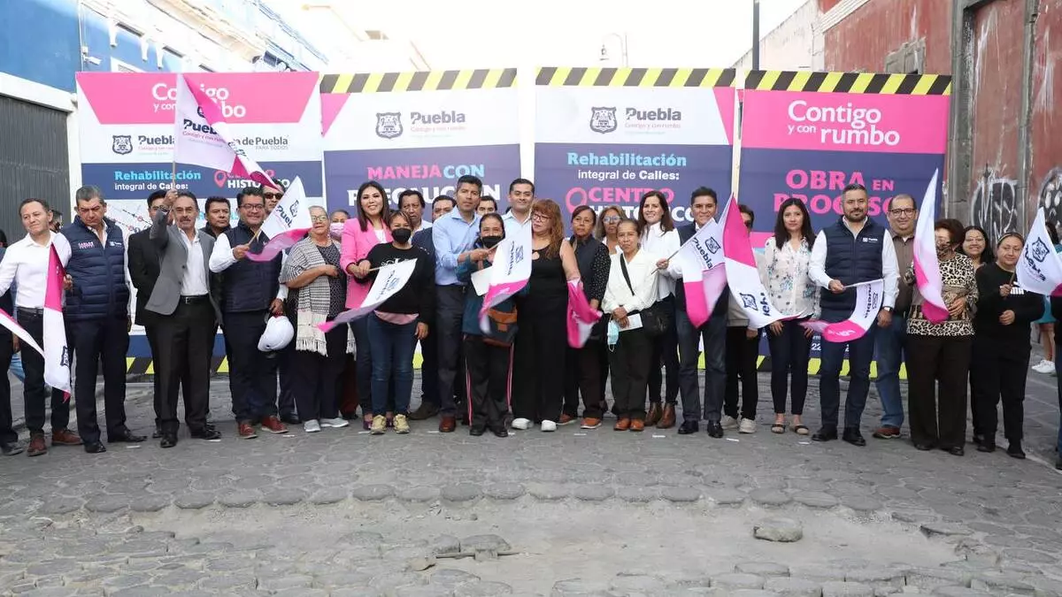 Ayuntamiento y Agua de Puebla arrancan obras de rehabilitación en el centro histórico