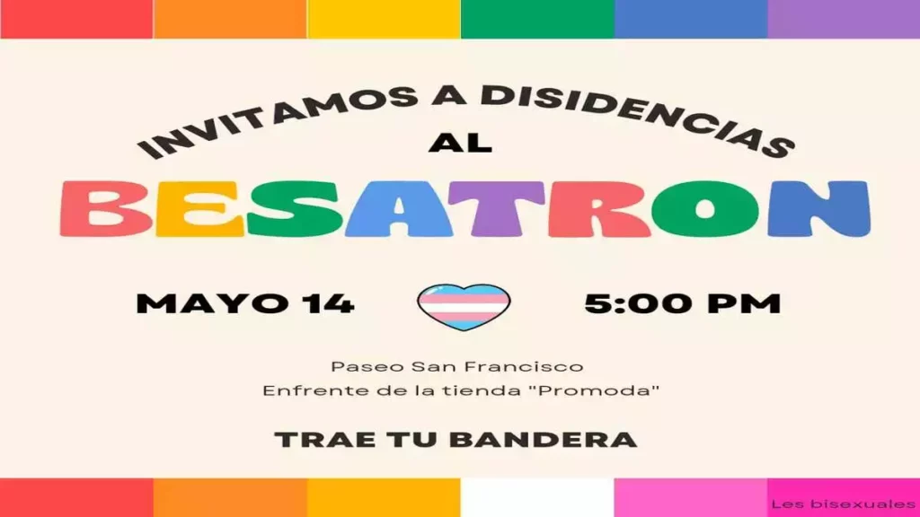 Convocan a un evento de "besatron" en plaza Paseo de San Francisco