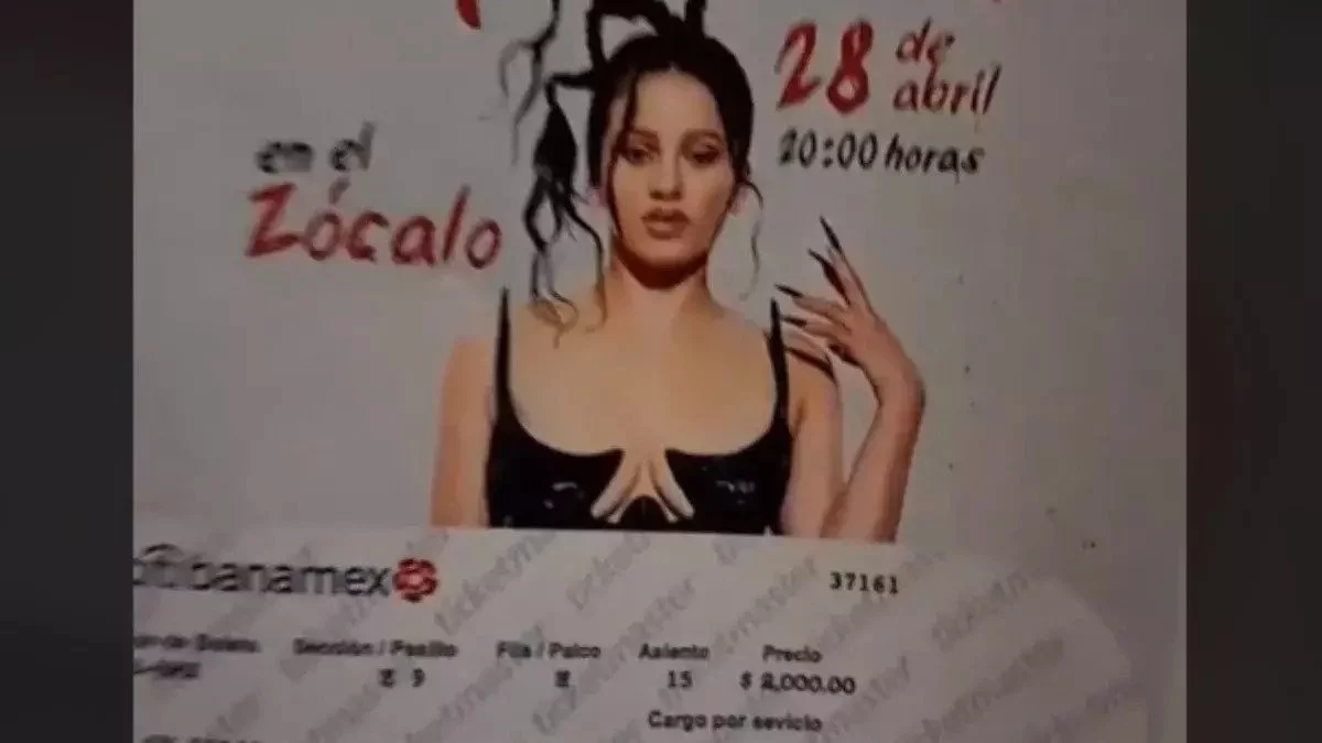 Compró boleto para Rosalía... ¿Alguien le explica?