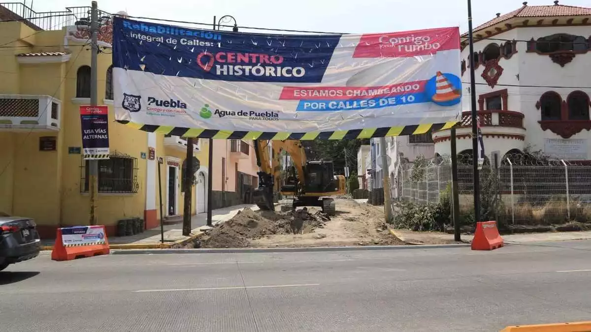 Las obras de rehabilitación de las calles del centro histórico, van por buen rumbo