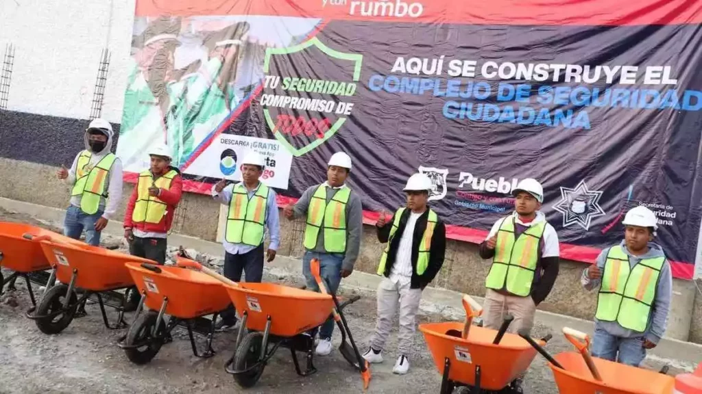 Construcción del nuevo Complejo de Seguridad va por buen rumbo en Puebla Capital