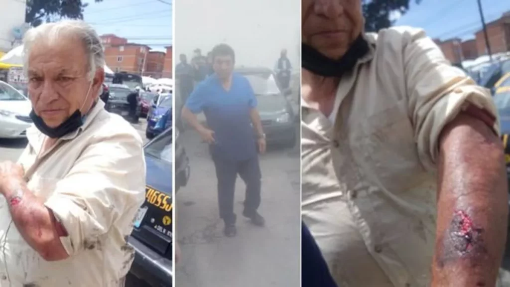 Médico del IMSS agrede brutalmente a taxista