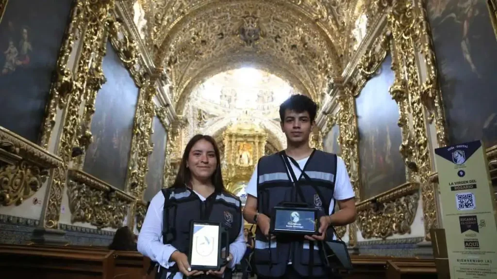 Turismo religioso en Puebla capital: Recorre la Capilla del Rosario en línea"