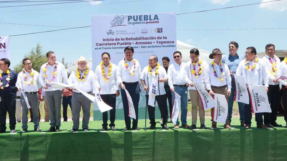 Inicia rehabilitación de la carretera Puebla-Amozoc-Tepeaca