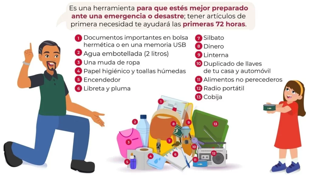 Conoce la mochila de emergencia