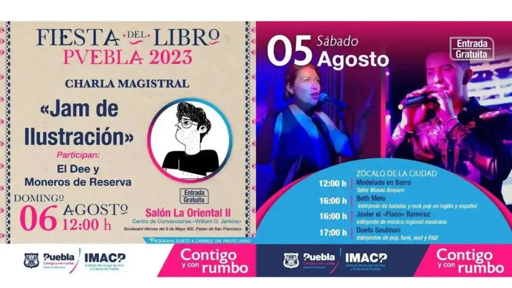 Últimos días de la fiesta del libro en Puebla capital