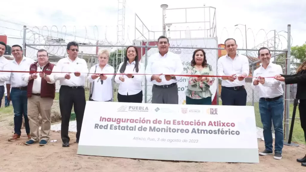 Céspedes inaugura estación de monitoreo en Atlixco