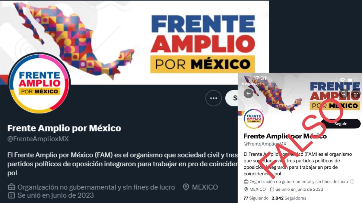 Hay un perfil falso del Frente Amplio