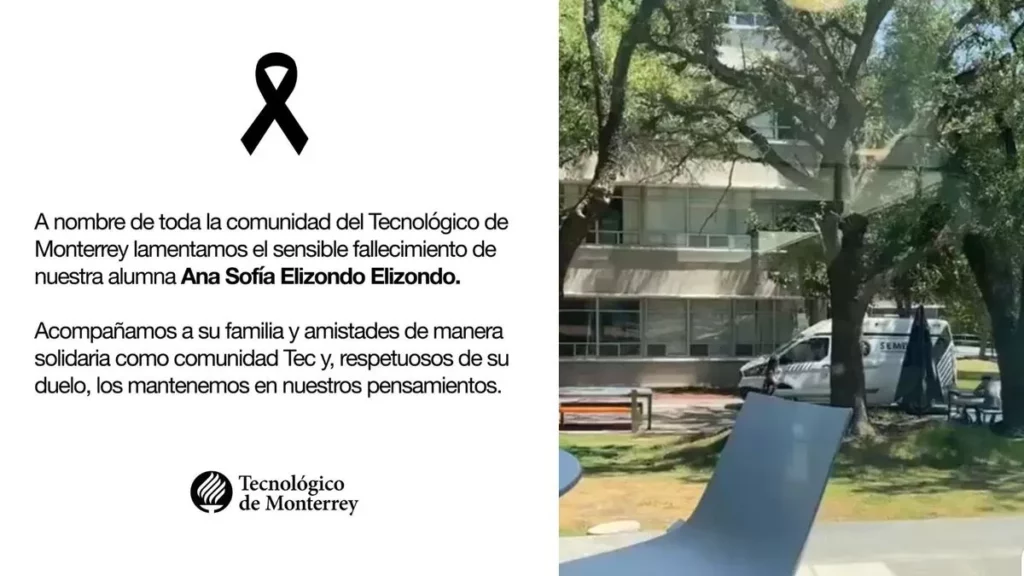 Estudiante fallece en el Tec de Monterrey