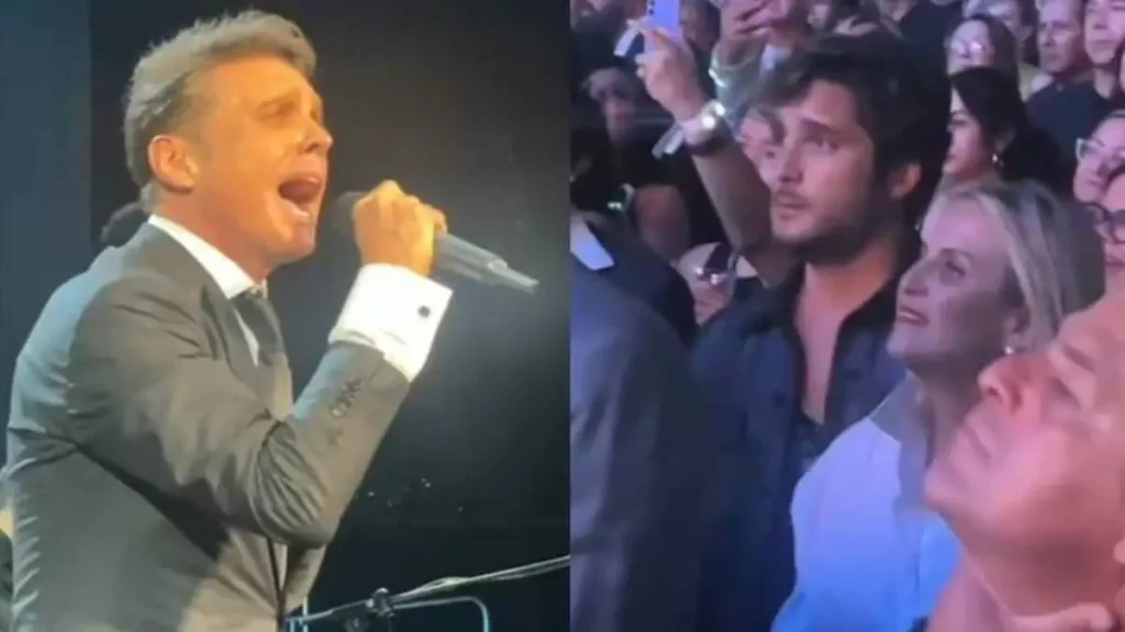 Diego Boneta en concierto de Luis Miguel