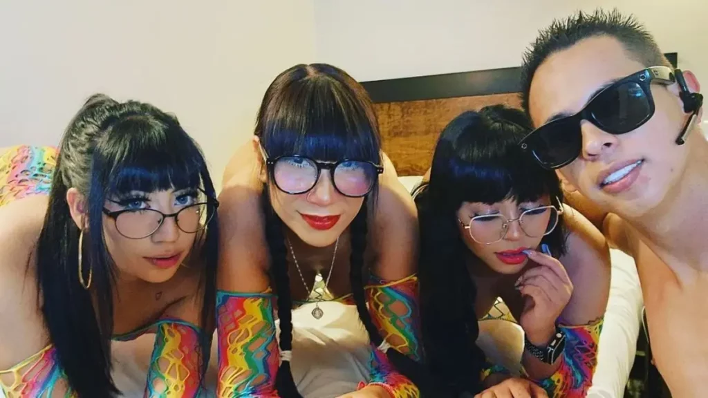 Alex Marín y sus tres esposas