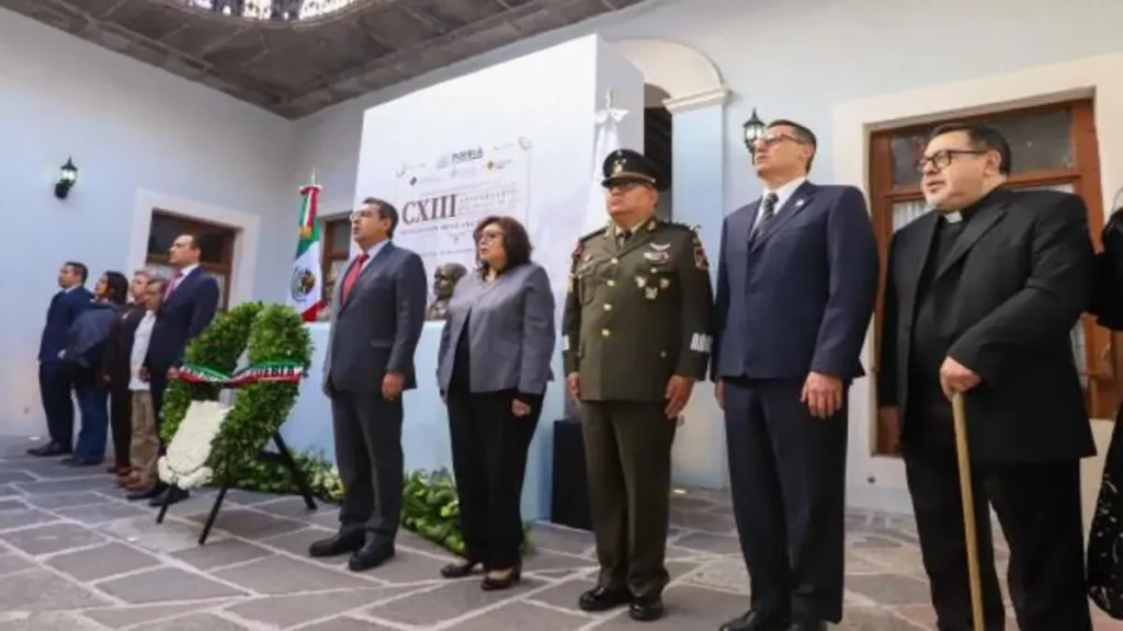 Preside Sergio Salomón ceremonia por inicio de la Revolución Mexicana en Puebla