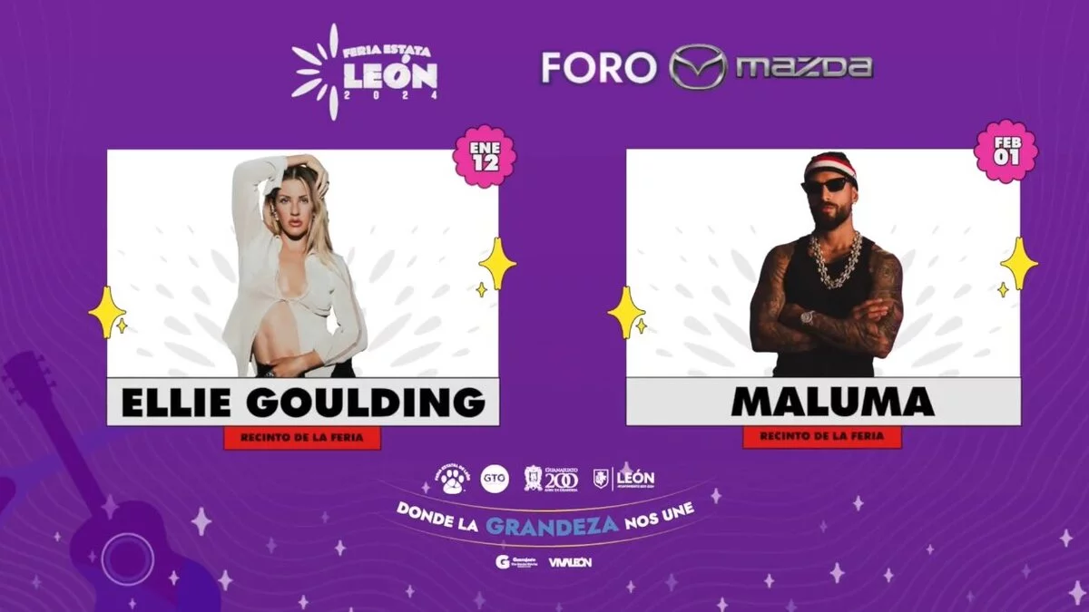 ¡Confirman a Maluma y Ellie Goulding en Feria de León!