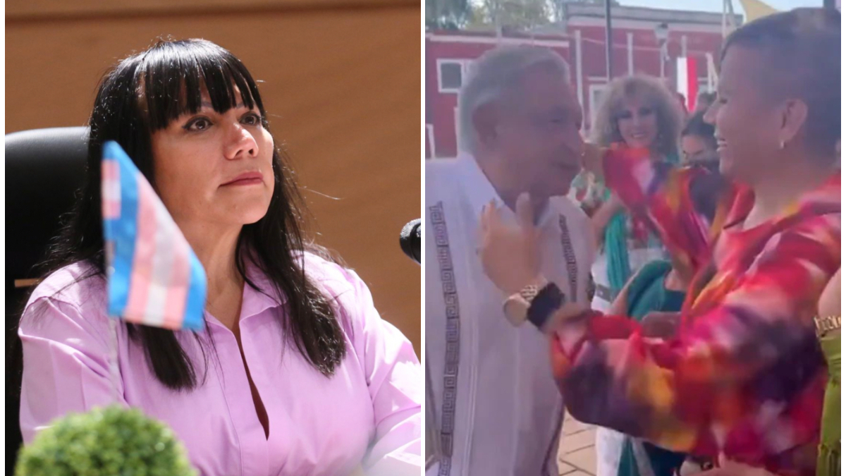 AMLO es acusado de transfóbico por llamarle "hombre vestido de mujer " a mujer trans