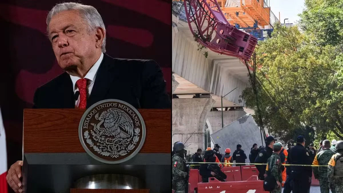 AMLO explota contra amarillismo por caída del Tren Interurbano