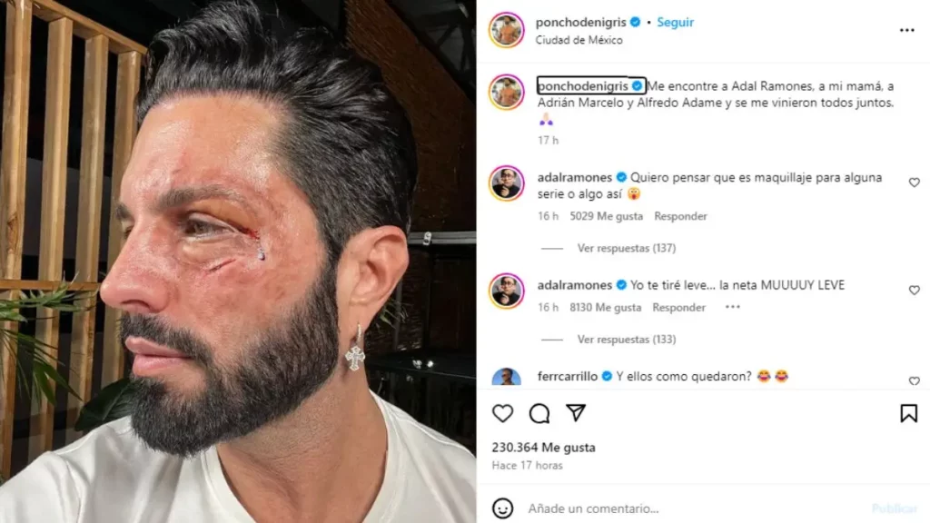 Poncho de Nigris y Adal Ramones intercambiaron algunas líneas en Instagram