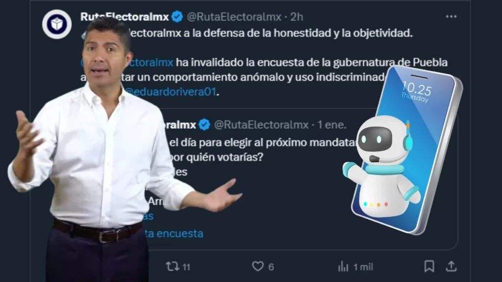 Ruta Electoral invalidó encuesta, acusa que Eduardo Rivera usa bots