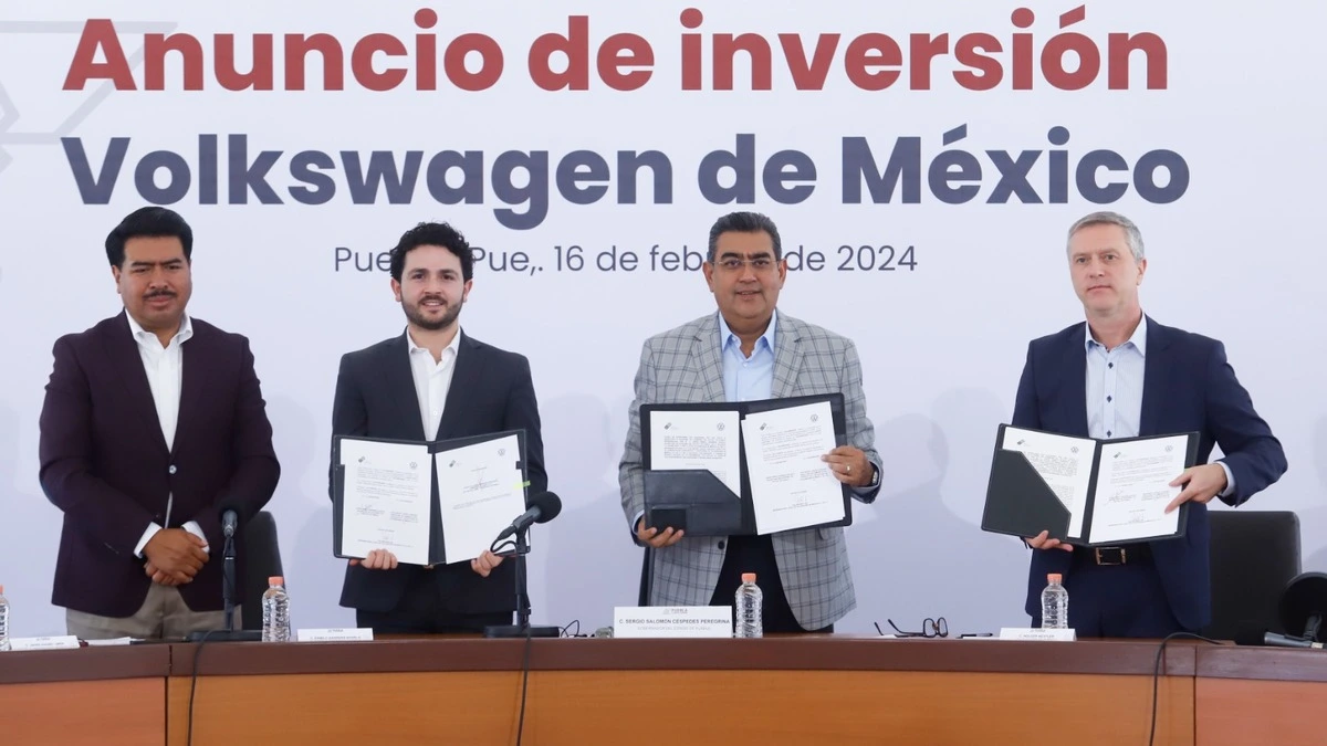 Gobierno de Puebla y Volkswagen de México invertirán cerca de 1,000 mdd en electromovilidad
