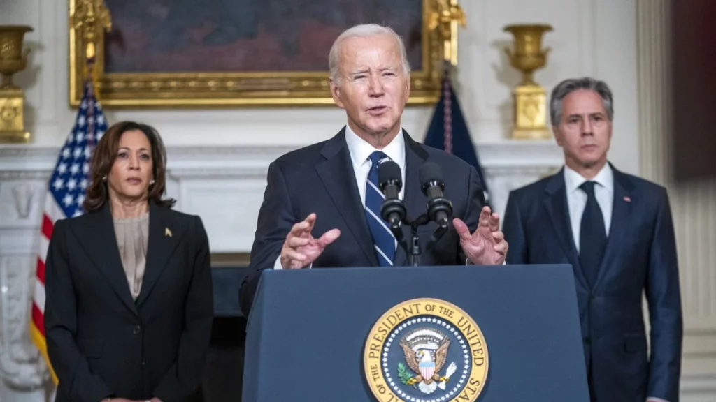 Kamala Harris, Antony Blinken y Joe Biden