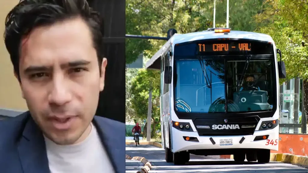 Ladrones golperaron a un poblano en el Metrobus