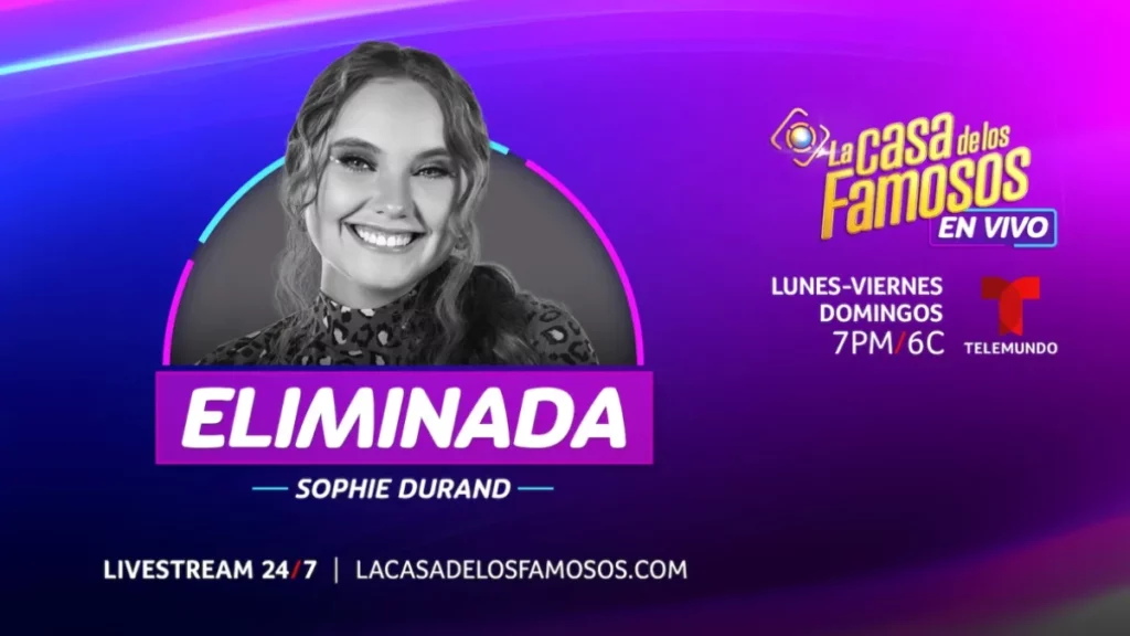 Sophie Durand deja La Casa de los Famosos 4 ¿Quién más salió ayer?