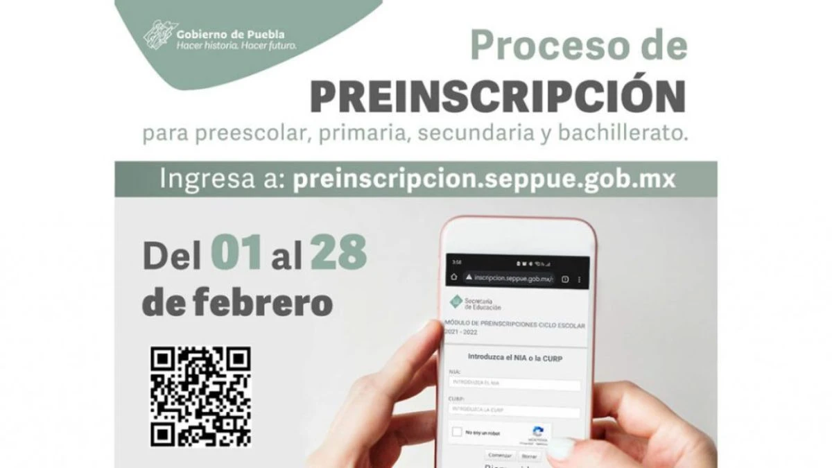 Ya iniciaron las preinscripciones en Puebla