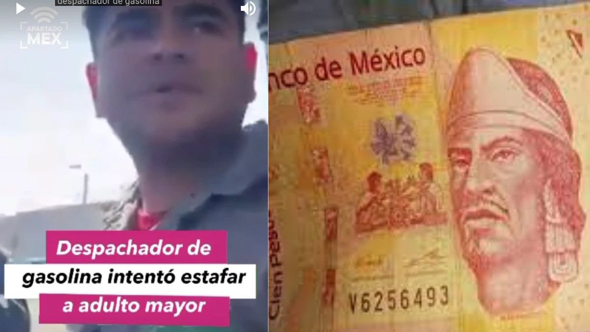 ¡Cuidado, en esta gasolinera en Puebla dan billetes falsos!