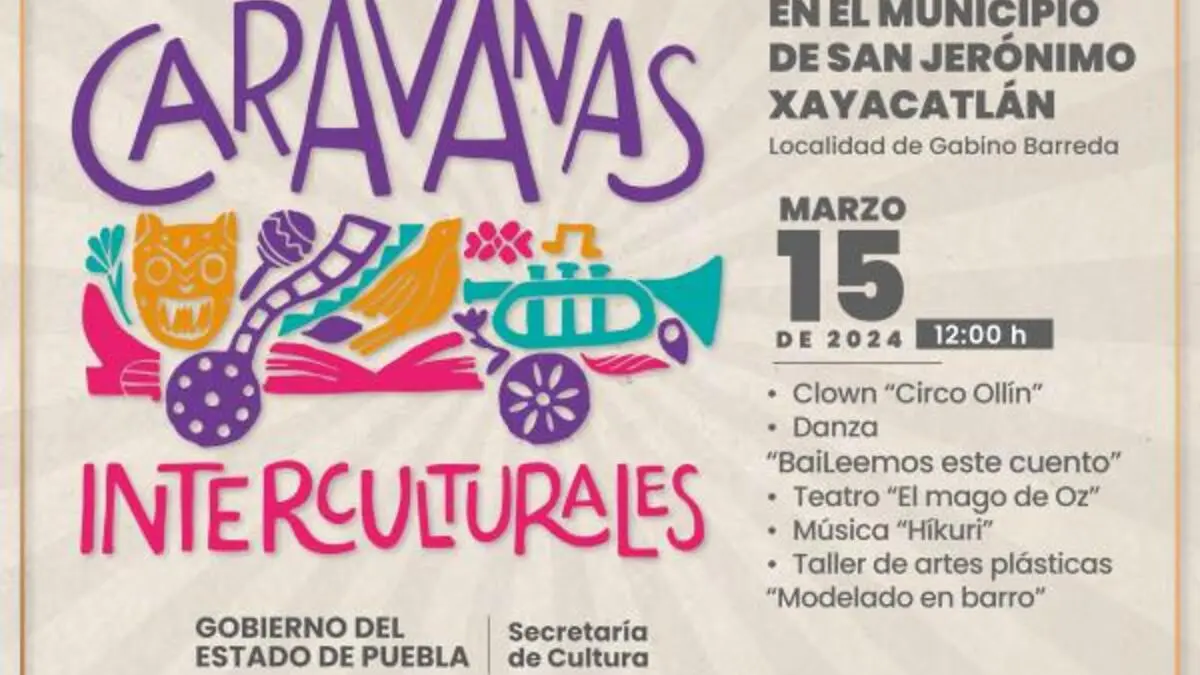 “Caravanas Interculturales” visitarán municipio de San Jerónimo Xayacatlán