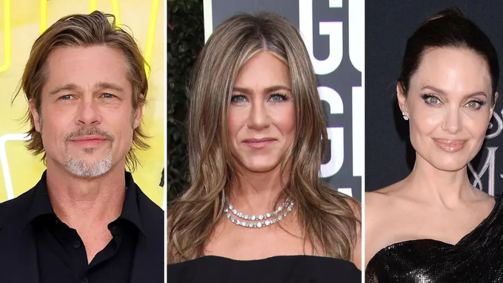 Brad Pitt, Jennifer Aniston y Angelina Jolie