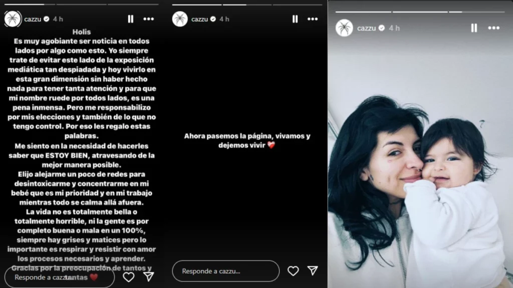 Esta fue la publicación de Cazzu en Instagram
