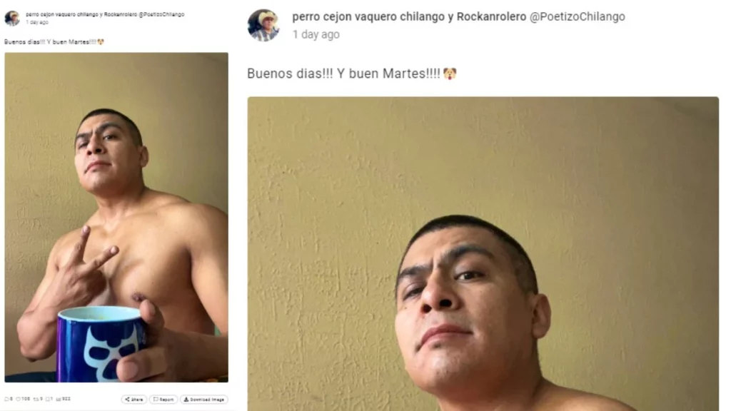 Esta fue la última publicación de Poetizo Chilango en redes sociales después de, presuntamente, haber matado a la madre de Derek Flores