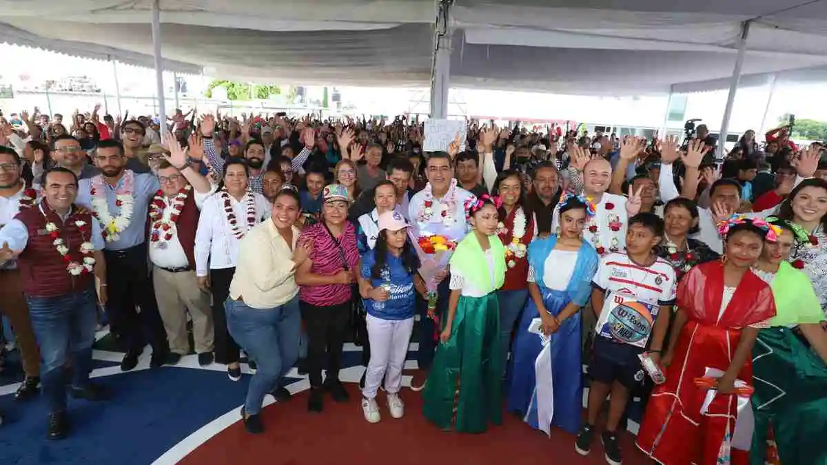 Multideportivo en Atlixco: Gobierno de Puebla celebra inauguración
