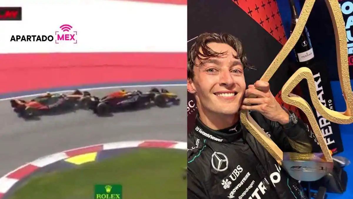 Russell gana en Austria tras choque de Verstappen y Norris