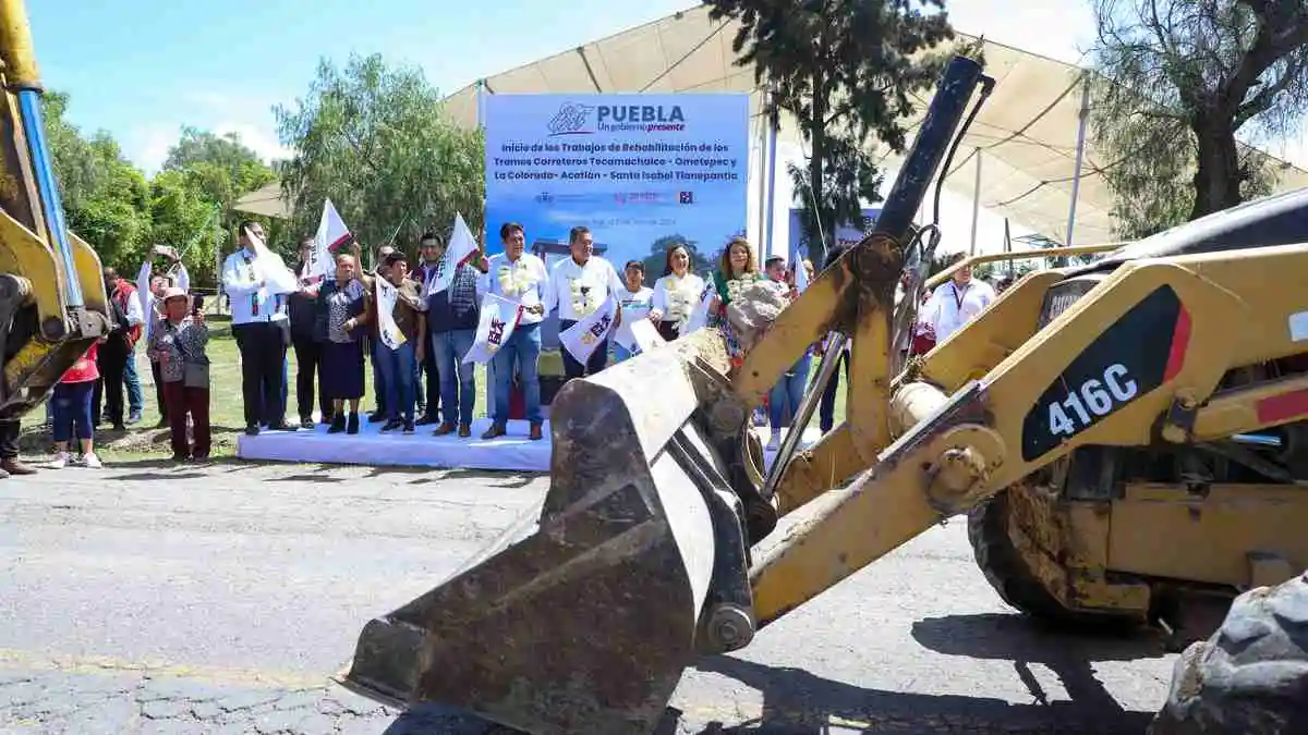 Carretera en Tochtepec: Gobierno de Puebla invierte 27 MDP