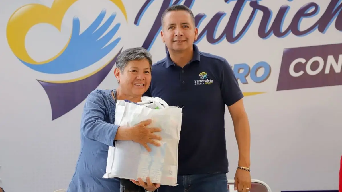 Mundo Tlatehui reanudó la entrega de apyos alimentarios en San Andrés Cholula