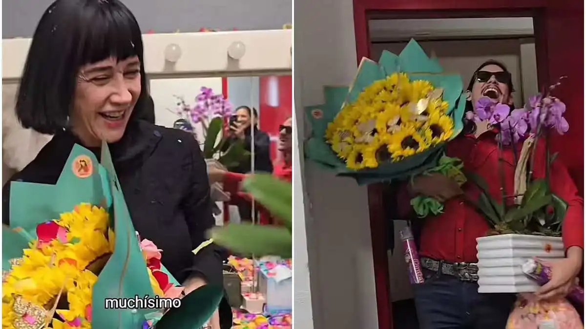 ¡Susana Zabaleta recibe flores de “El Patrón”!
