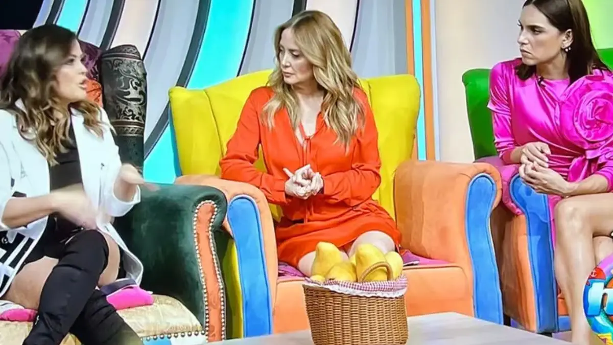 Andrea Legarreta enfrentó a Mariana Echeverría mientras la producción de HOY se mofó de ella con una canasta de mangos