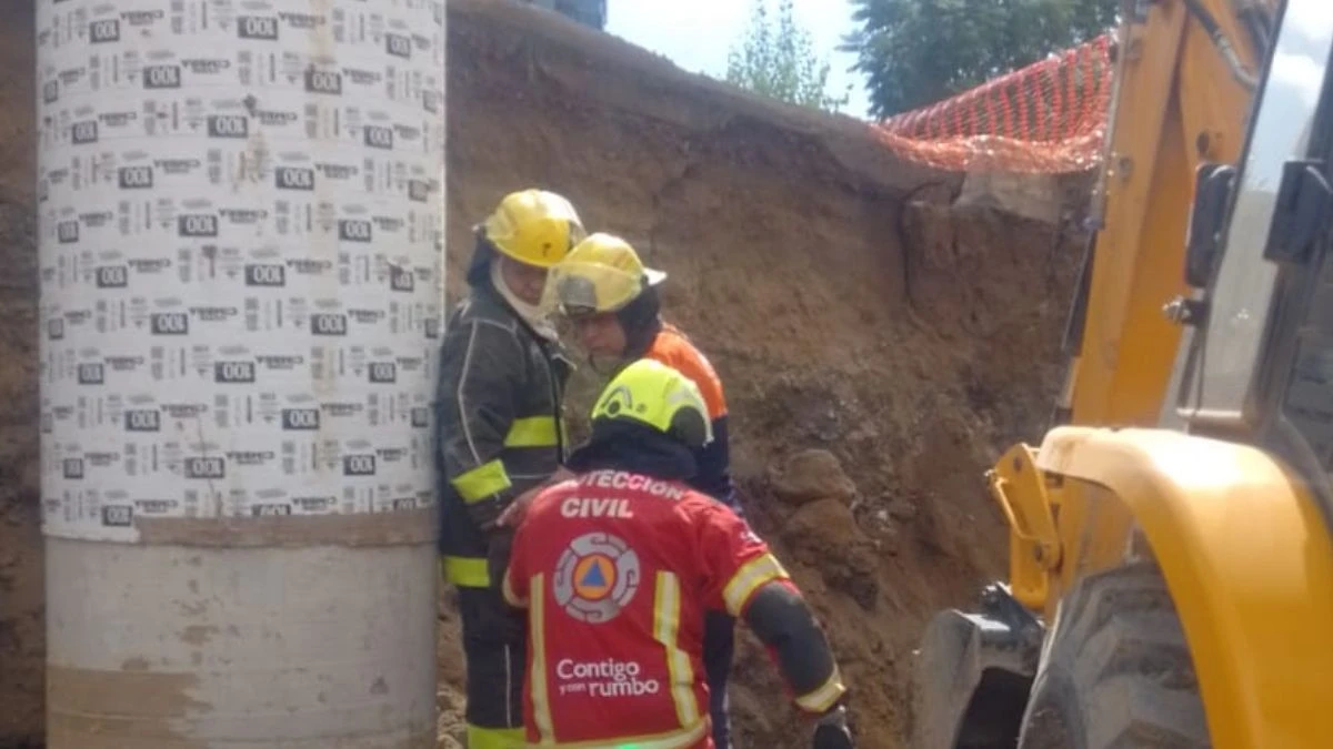 Un trabajador de la construcción falleció debido a un desagajamiento en las obras de ampliación en la zonda de la Atlixcáyotl