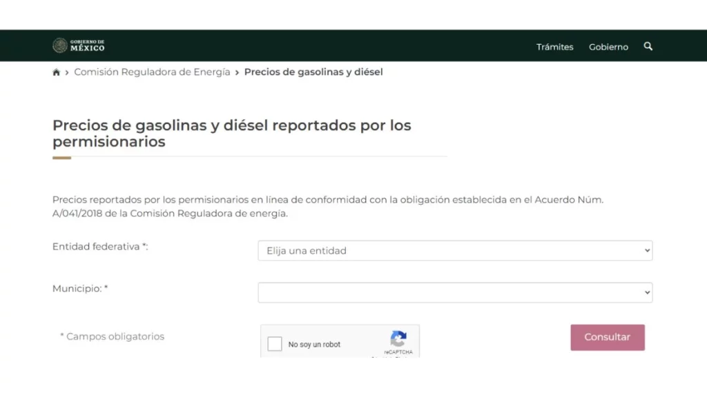 En esta página podrás encontrar los mejores precios de las gasolinas en México