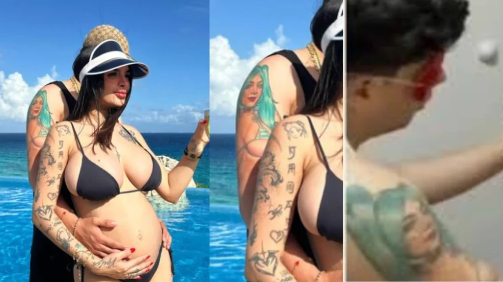 En la foto de Karely Ruiz se puede observar el mismo tatuaje, en el mismo brazo, ¿es el mismo hombre?