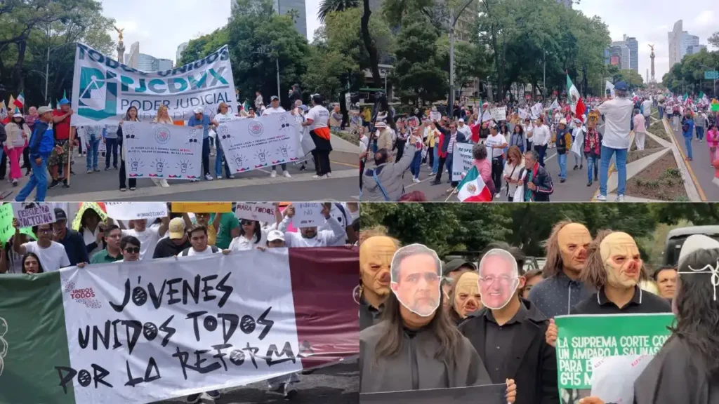 Hoy se registran marchas a favor y en contra de la Reforma Judicial