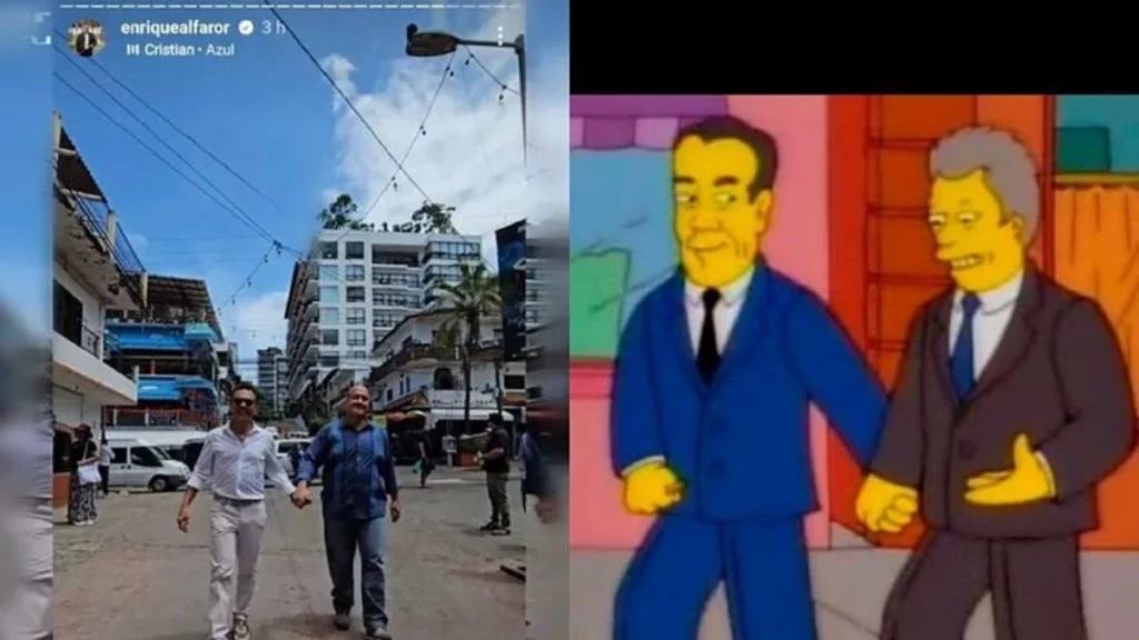 Internautas compararon el paseo de Lemus y Alfaro con el de Dole y Clinton en Los Simpson